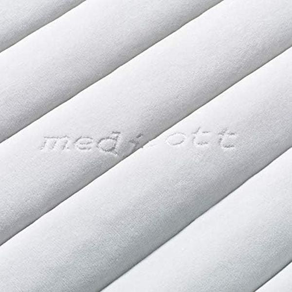 Aufteilbarer Schutzbezug fuer Wasserbetten aus hochwertigem Frottee-Gewebe, vielfaeltige Standardmasse verfuegbar unter anderem 180 x 200 cm
