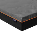 Graue ergonomische Gel-Memory-Schaum Matratze mit wechselbarem atmungsaktivem Bezug, Doppelhaertegrad H2/H3, Oeko-Tex zertifiziert 20 cm Hoehe 120 x 200 cm