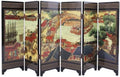 Miniatur-Dekorparavent im Stil des alten Chinas, dekorativer Trennwandschirm mit den Massen 24 x 47 cm