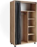 Sonoma-Eiche Garderobenschrank mit praktischem Stauraum, Aussenmasse 100 x 168 cm fuer Schlafzimmer